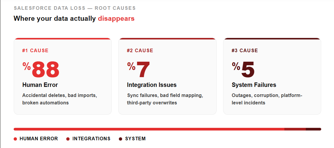 Salesforce Data Loss for SMBs | DataBakup
